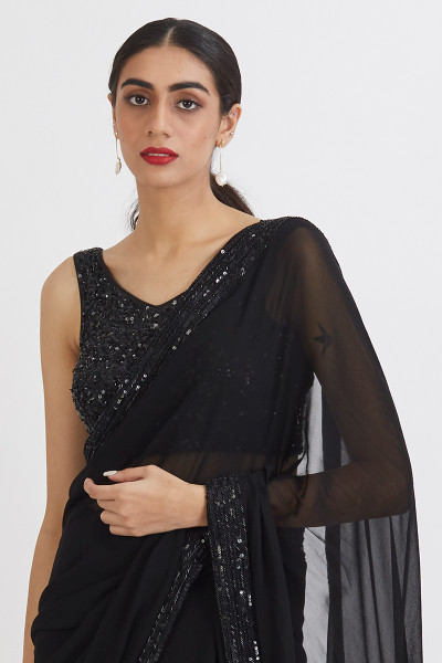 BLACK ANAMIKA BLOUSE