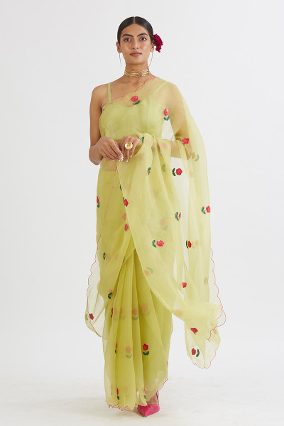 MINT GUL MEHANDI SAREE