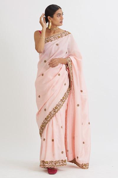 ZEENAT BLUSH SAREE