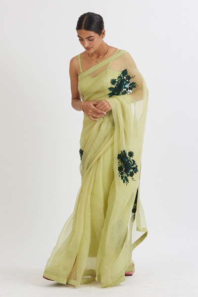 ARADHANA MINT GREEN SAREE