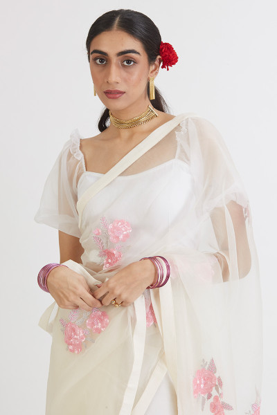 GULABH IVORY SAREE