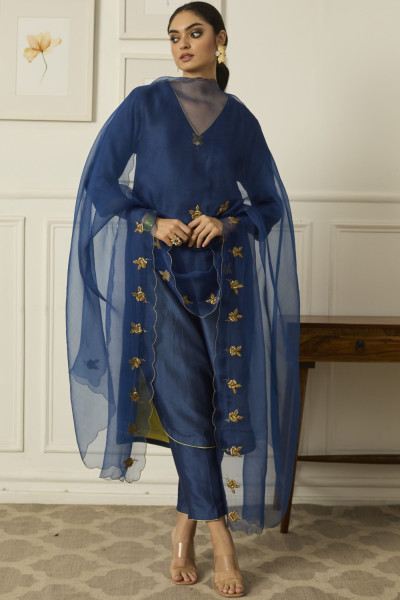 BLUE ROSE KURTA SET