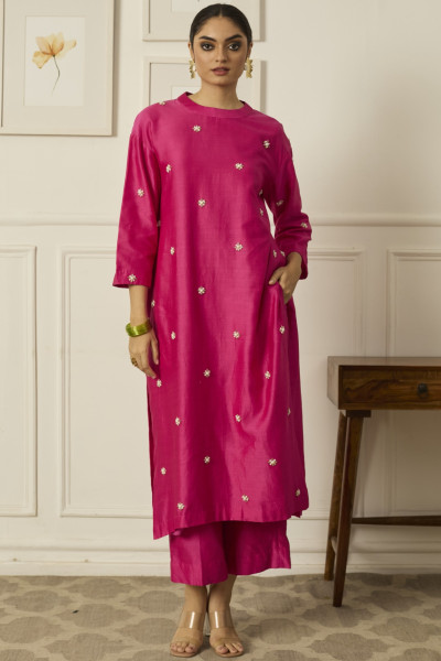 LILA KURTA SET