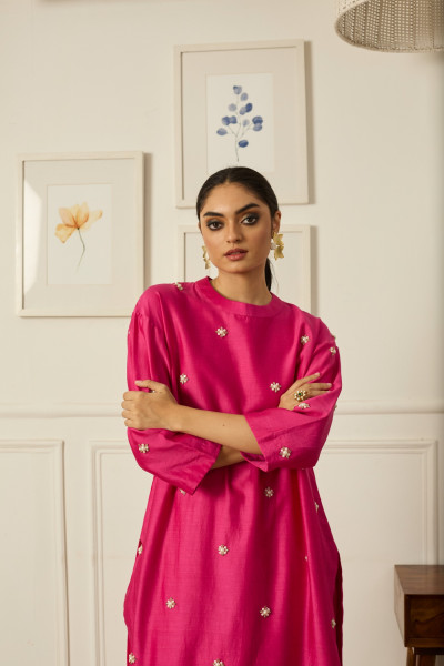 LILA KURTA SET