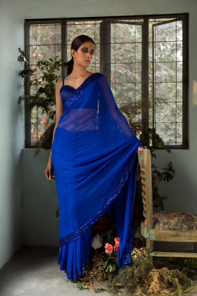 COBALT BLUE ANAMIKA SAREE