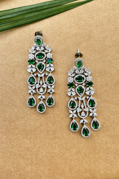 EMERALD DROP EARRINGS