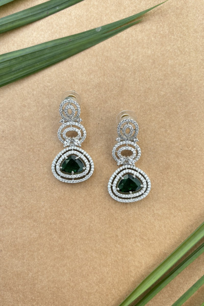 EMERALD DROP EARRINGS