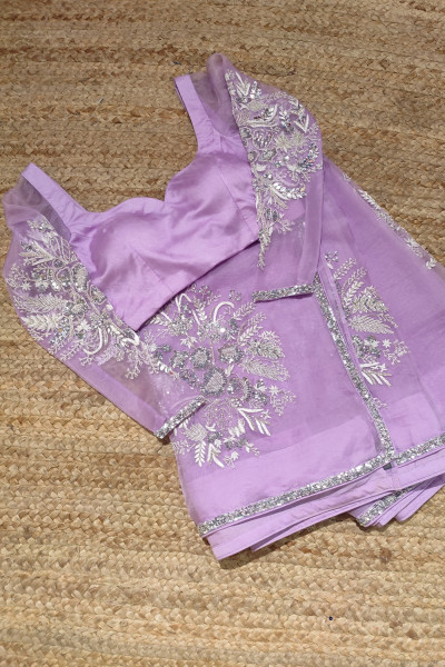 LA ROSE LAVENDER BLOUSE