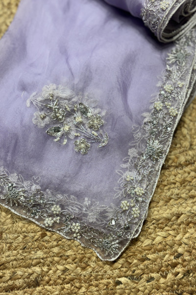 LAVENDER MEENAKSHI DUPATTA