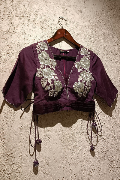 EGGPLANT PURPLE SAHINA BLOUSE