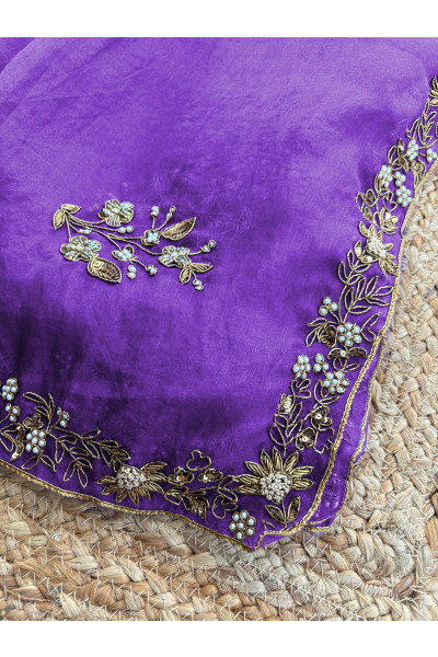 PURPLE MEENAKSHI DUPATTA