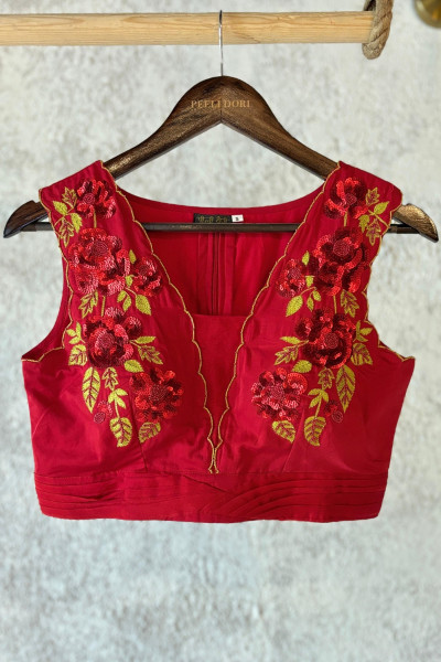 RED SAHINA BLOUSE