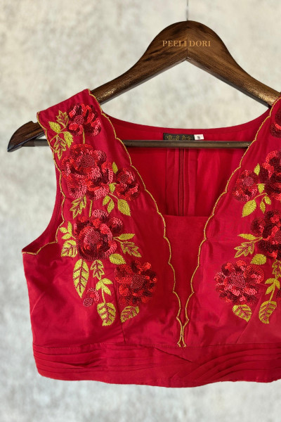 RED SAHINA BLOUSE