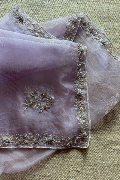 LAVENDER MEENAKSHI DUPATTA