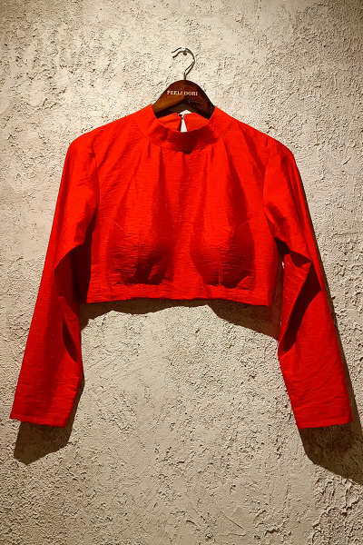 CHINESE BAND BLOUSE