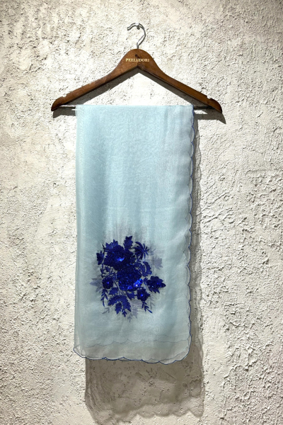 POWDER BLUE ARADHANA DUPATTA