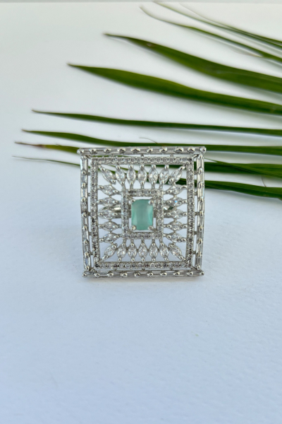 MEENA AMAZONITE RING