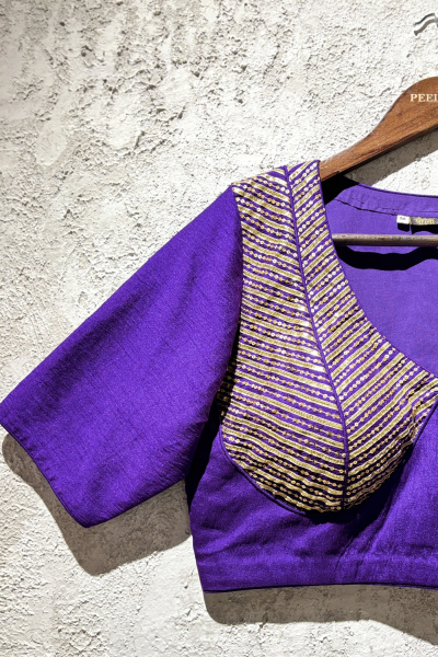 TILFI PURPLE GOTA BLOUSE