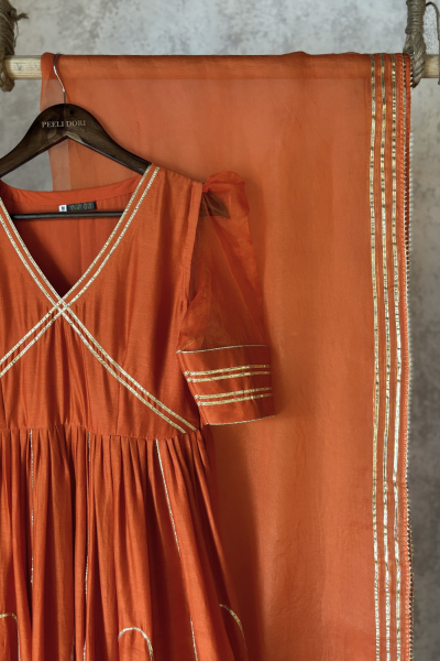 TILFI ORANGE ANARKALI