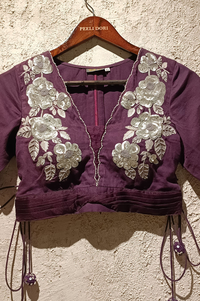 EGGPLANT PURPLE SAHINA BLOUSE