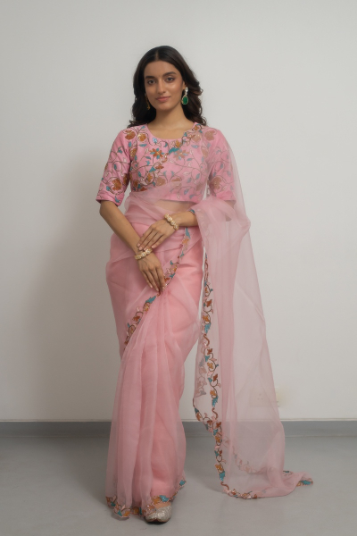 LILY SILK ORGANZA SAREE