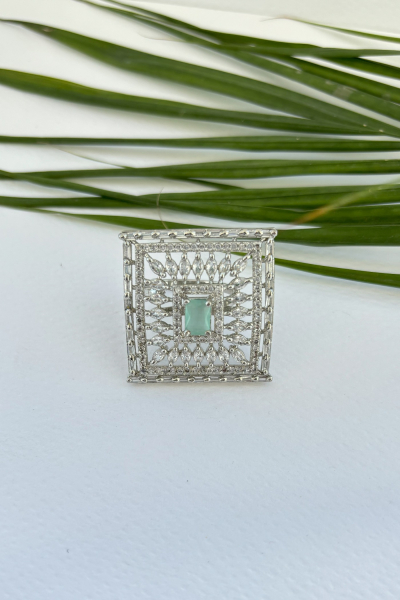 MEENA AMAZONITE RING