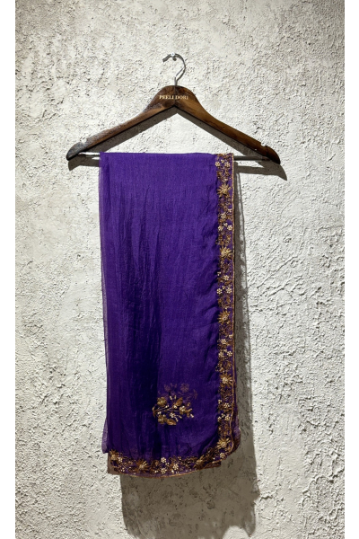 PURPLE MEENAKSHI DUPATTA