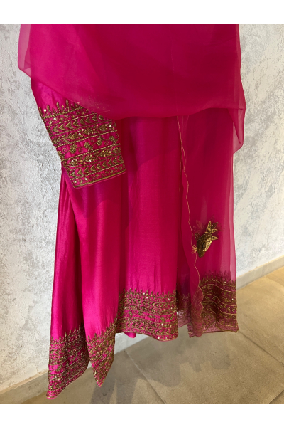 PINK GULMOHAR KURTA SET