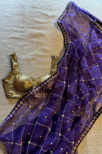 PURPLE RIWAYAT SAREE