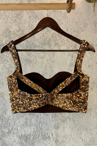 MEENA BRONZE BLOUSE