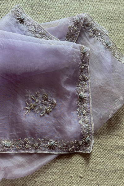 LAVENDER MEENAKSHI DUPATTA