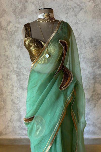 CRESCENT SILK ORGANZA SAREE