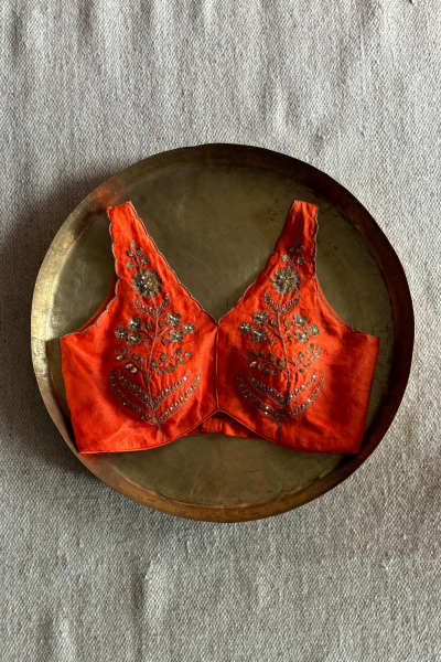 HEERAN SILK ORGANZA BLOUSE