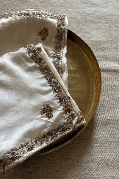 ZEENAT IVORY SAREE