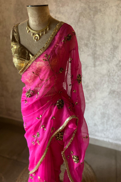 PURVA SILK ORGANZA SAREE