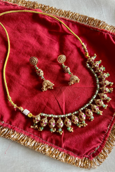  NAVARATNA NECKPIECE