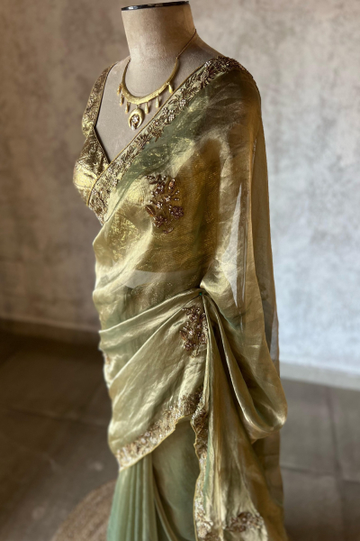  MEENAKSHI SILK TISSUE SAREE