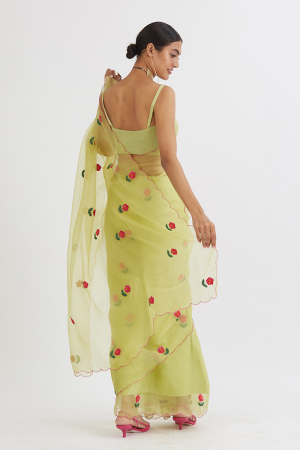 MINT GUL MEHANDI SAREE