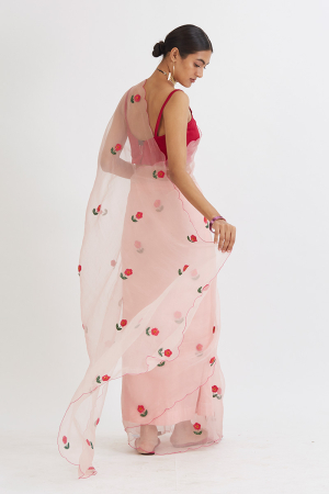 GUL MEHANDI SAREE BLUSH PINK