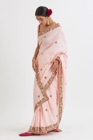 ZEENAT BLUSH SAREE