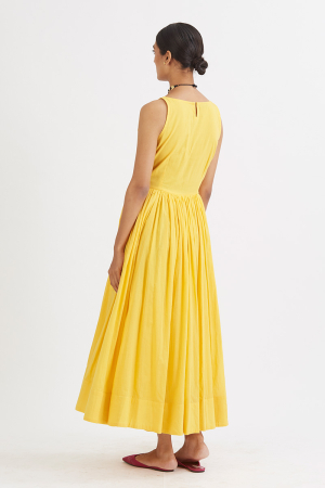 YELLOW GUL ANARKALI SET