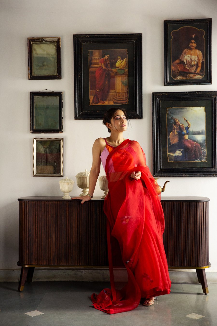 CHIDIYA SILK ORGANZA SAREE