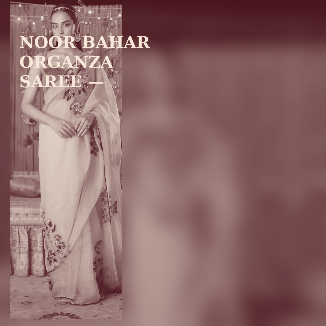 NOOR BAHAR ORGANZA SAREE