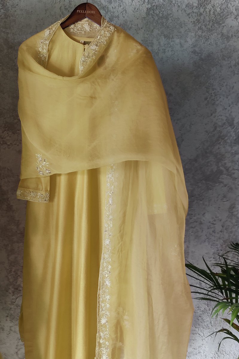 CELINE BUTTER YELLOW KURTA SET