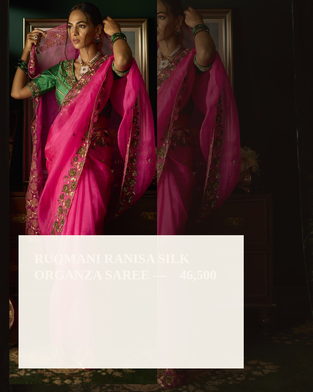 RUQMANI RANISA SILK ORGANZA SAREE