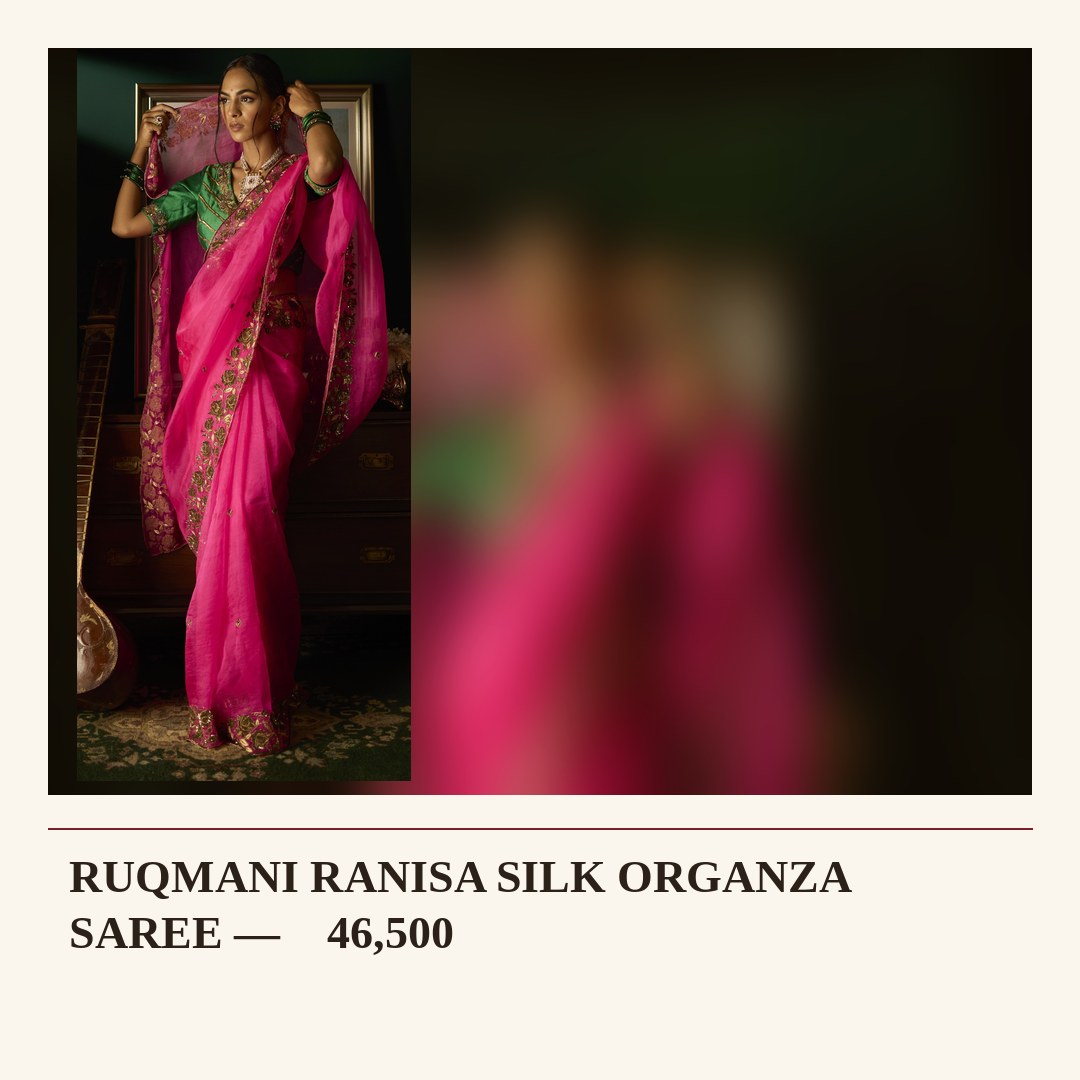 RUQMANI RANISA SILK ORGANZA SAREE