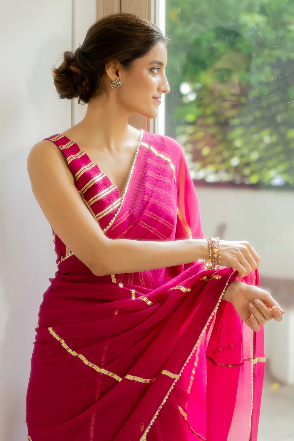 FRENCH CHIFFON Saree