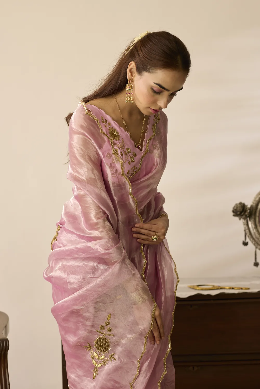 SILK TISSUE Saree