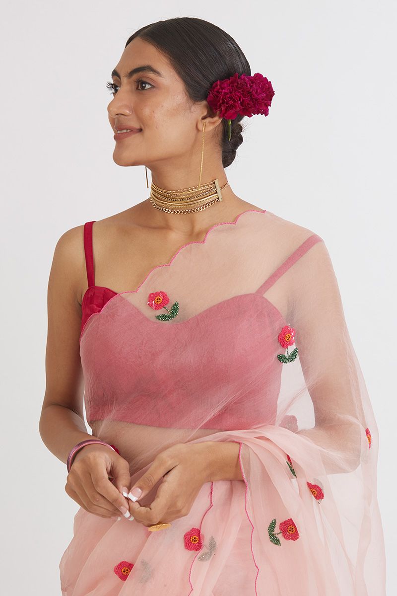 Hot Pink Sarika Blouse