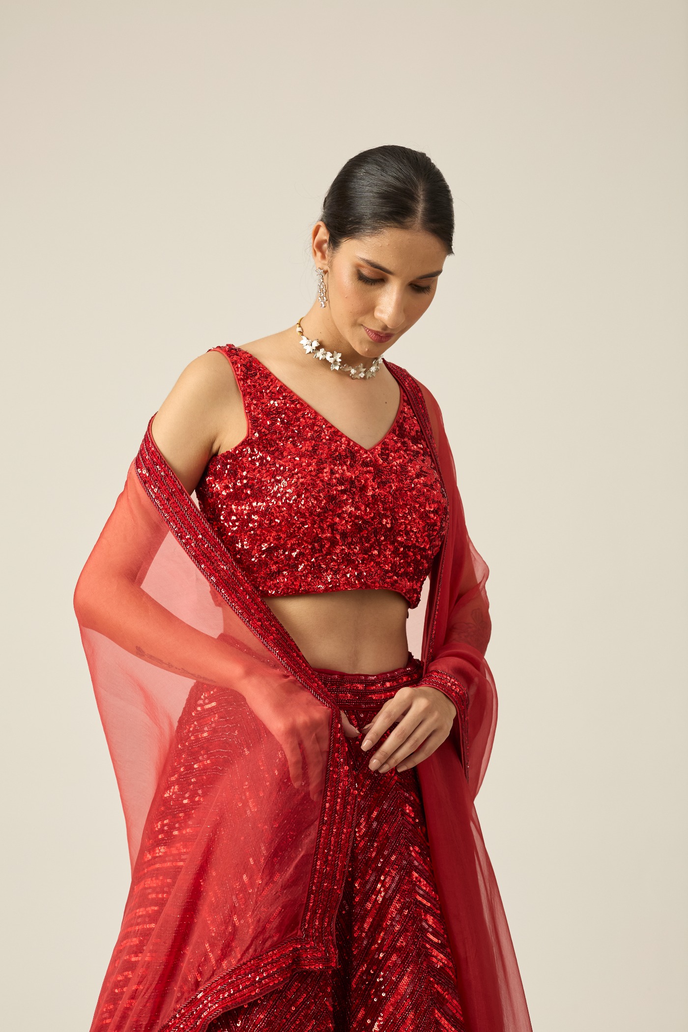 Red Anamika Blouse